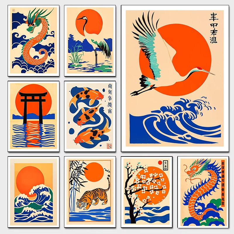 Retro Japanese Illustrations C - Japanese Living Lifestyle ulasan dan harga
