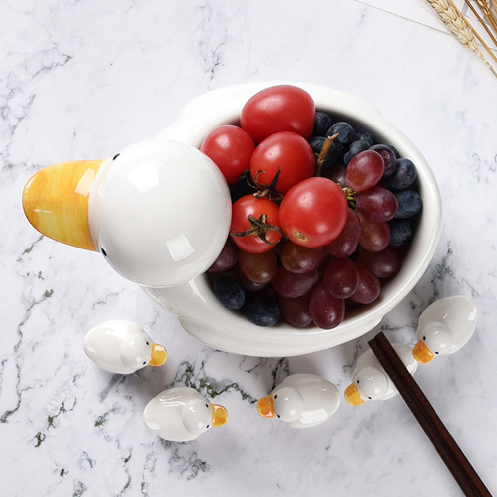 1Set White Ceramic Chopsticks  - Chopstick Rest Ceramic ulasan dan harga