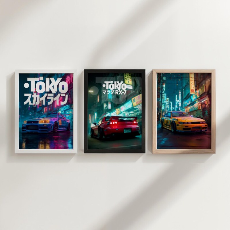 Vintage Tokyo JDM Car Poster N - Japanese Tokyo Lifestyle ulasan dan harga
