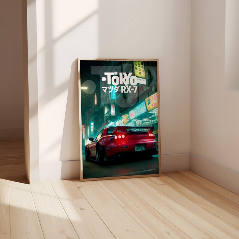 Vintage Tokyo JDM Car Poster N - Japanese Tokyo Lifestyle ulasan dan harga