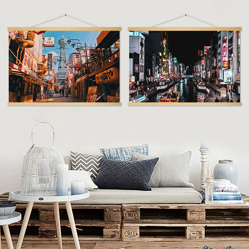 Japanese street scene hanging  - Japanese Tokyo Lifestyle ulasan dan harga