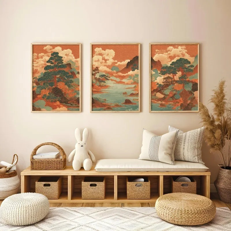 3Pcs Vintage Japanese Ukiyo-e  - Japanese Living Lifestyle ulasan dan harga