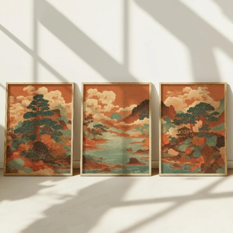 3Pcs Vintage Japanese Ukiyo-e  - Japanese Living Lifestyle ulasan dan harga