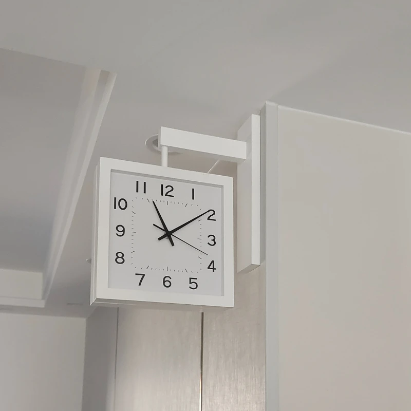 Wooden Double Sided Wall Clock - Japanese Living Lifestyle ulasan dan harga