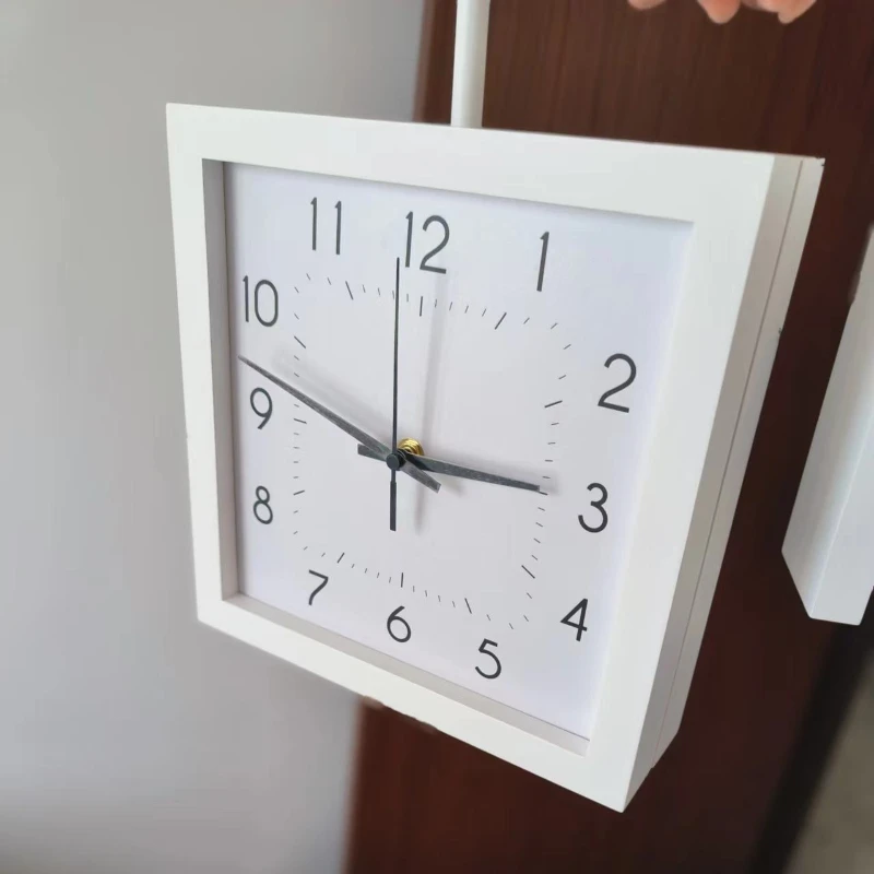 Wooden Double Sided Wall Clock - Japanese Living Lifestyle ulasan dan harga