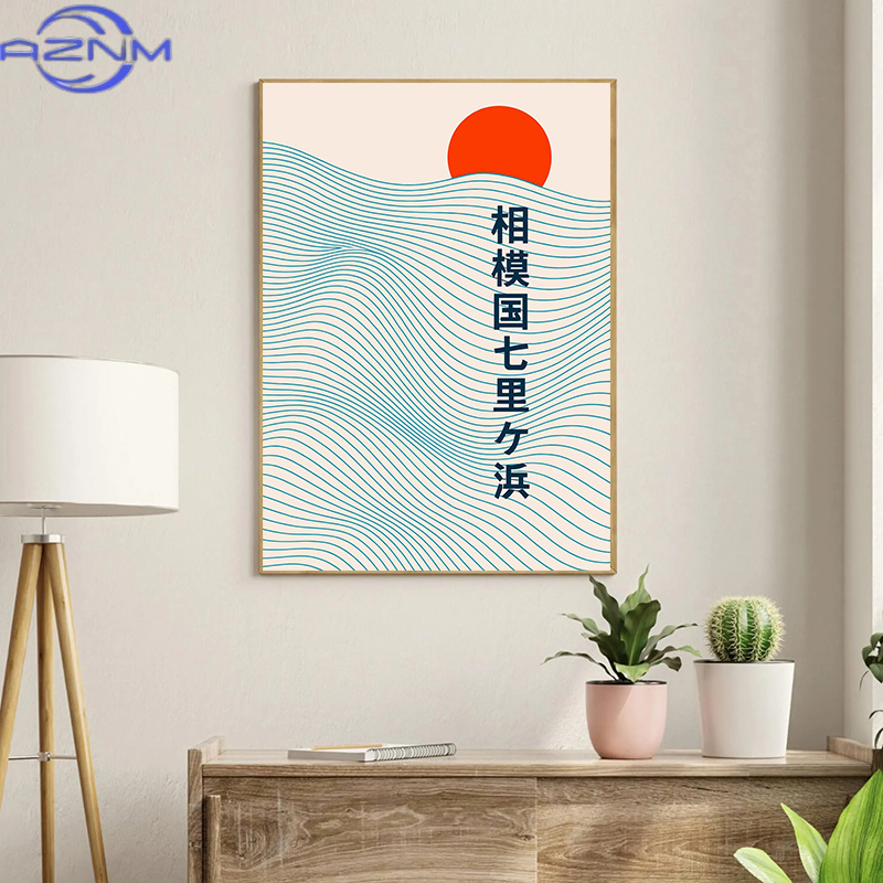 AZNM Japanese Waves Hokusai Po - Japanese Tokyo Lifestyle ulasan dan harga