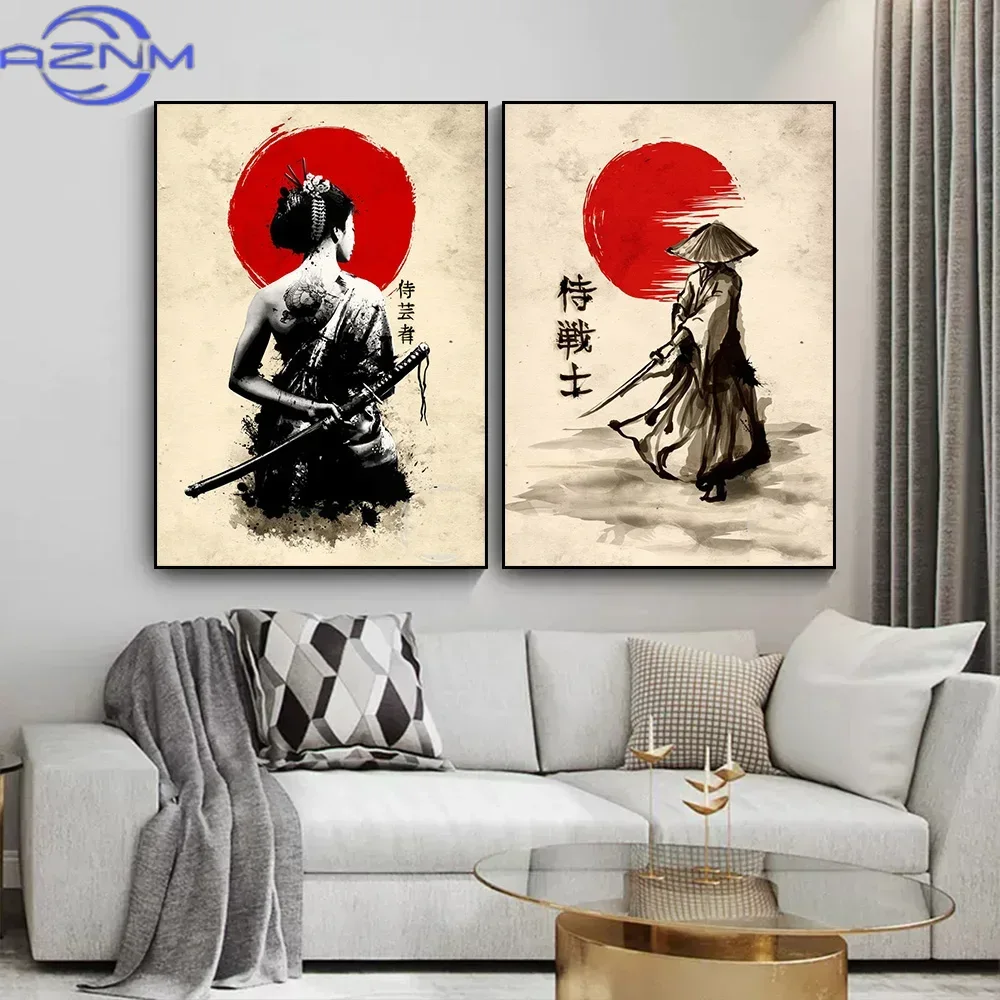 AZNM Canvas Painting Japanese  - Japanese Living Lifestyle ulasan dan harga