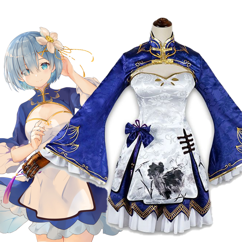 Rem Ram Cosplay Cheongsam Anim - Japanese Lifestyle Anime ulasan dan harga