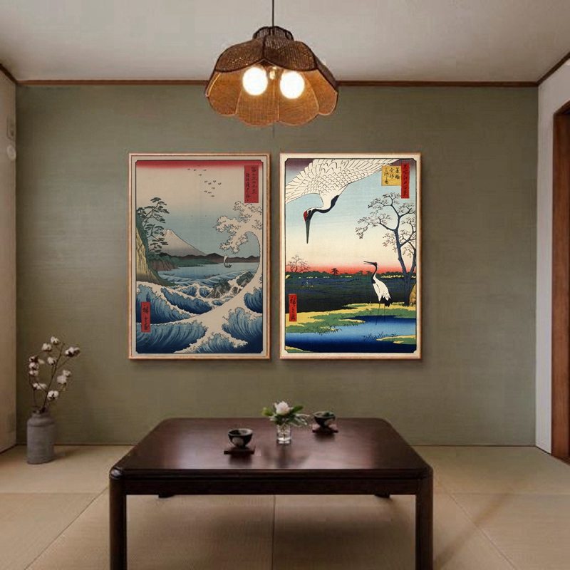 Japanese Prints Wall Art Canva - Japanese Traditional Lifestyle ulasan dan harga