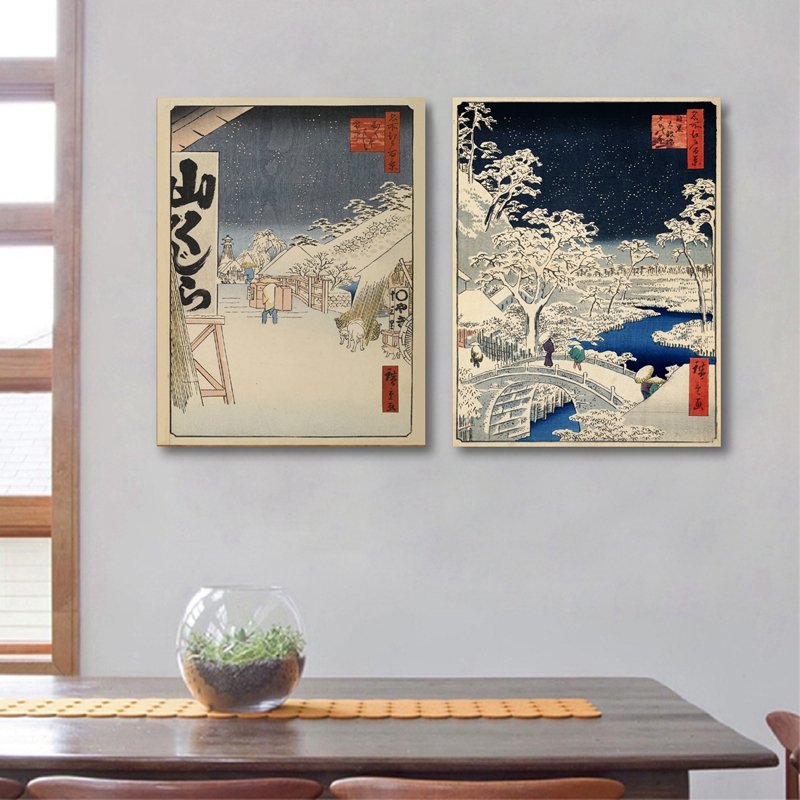 Japanese Prints Wall Art Canva - Japanese Traditional Lifestyle ulasan dan harga