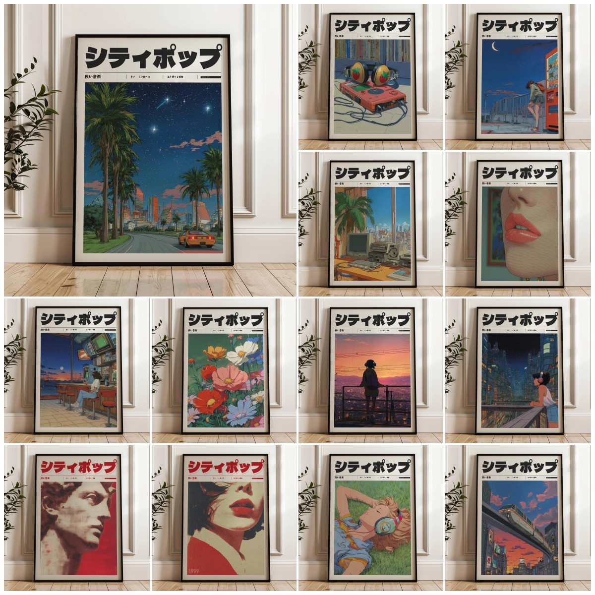 Vintage Style Manifest Art, Re - Japanese Lifestyle Anime ulasan dan harga